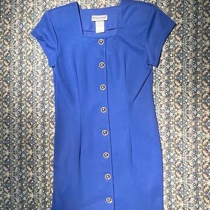 Vintage Royal Blue Late ‘80s Dress Straight fit dress